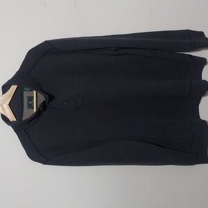 G.H. Bass & Co. Gray Fleece-Collared Pullover Size XL